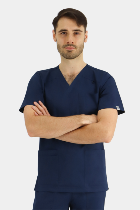 Granatowa męska bluza medyczna Alex