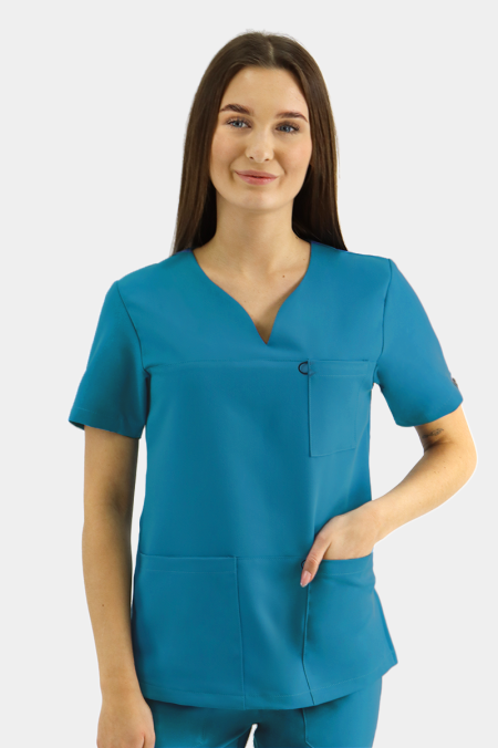 Damska bluza medyczna Amelia royal turquoise