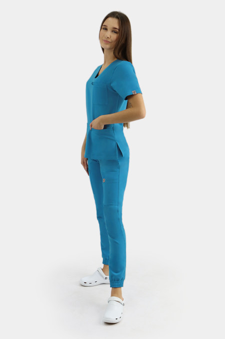 Damska bluza medyczna Amelia royal turquoise