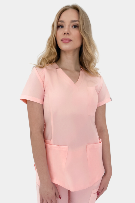 Damska bluza medyczna Zara powder pink