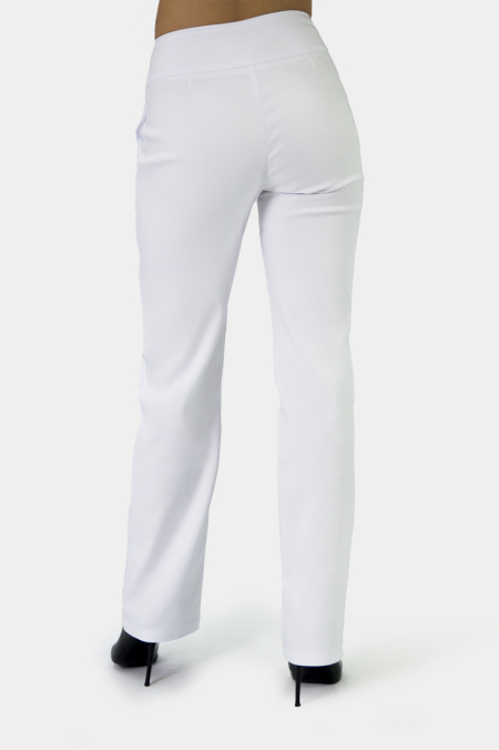 Spodnie damskie elegantki białe