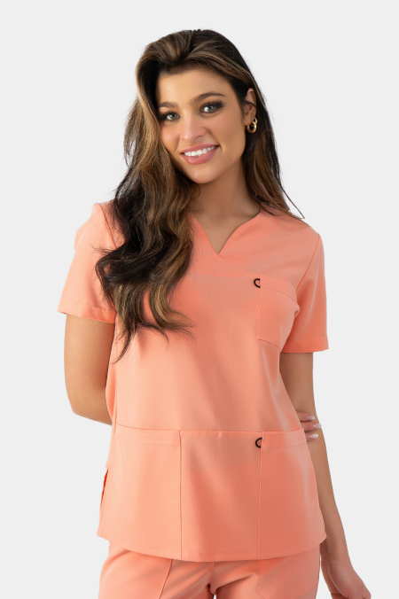 Damska bluza medyczna Amelia peach