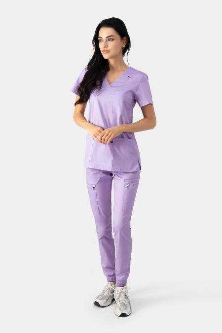 Damska bluza medyczna Medi liliowa