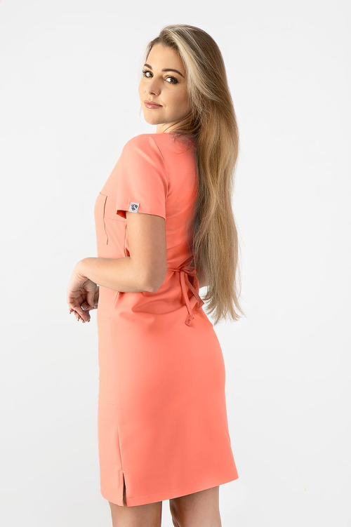 Damska sukienka medyczna Timi peach