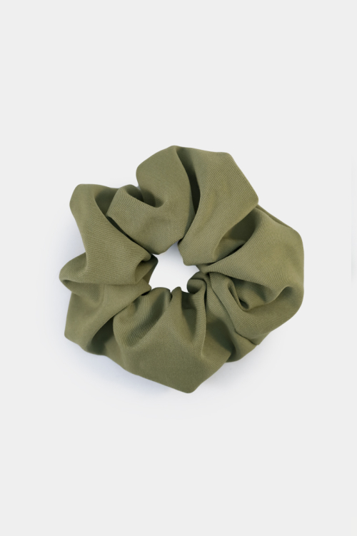 Scrunchie, gumka do włosów khaki