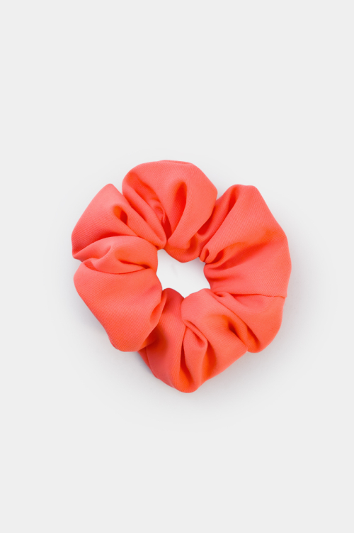 Scrunchie, gumka do włosów orange fluo