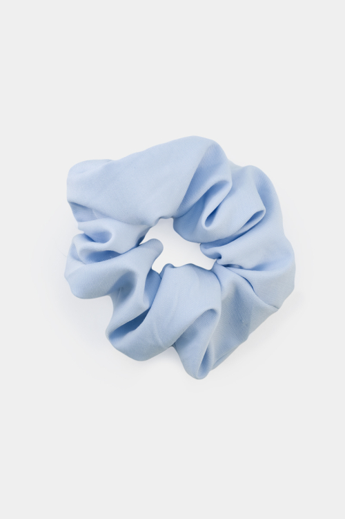 Scrunchie, gumka do włosów baby blue