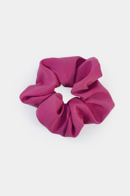 Scrunchie, gumka do włosów fuksja