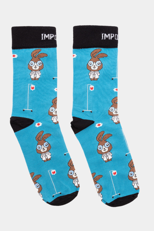 Doktor Królik - kolorowe skarpetki