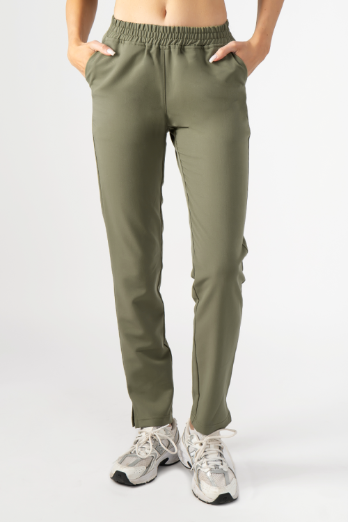 Damskie spodnie medyczne Slim Soft khaki
