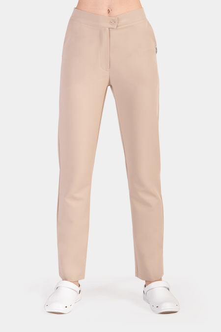 Damskie spodnie Mira Soft gold beige