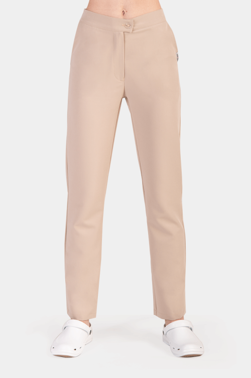 Damskie spodnie Mira Soft gold beige