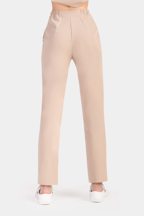 Damskie spodnie Mira Soft gold beige