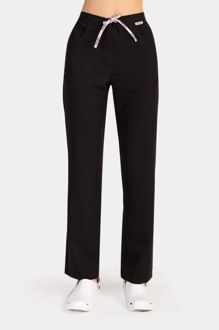 Damskie spodnie Plazo Soft black