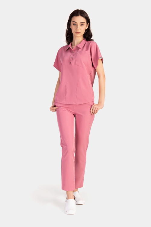 Damska bluza Polo Soft ash pink