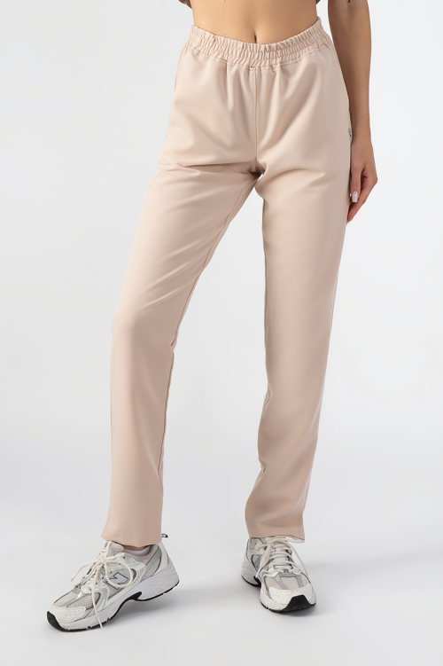Damskie spodnie medyczne Slim Soft gold beige