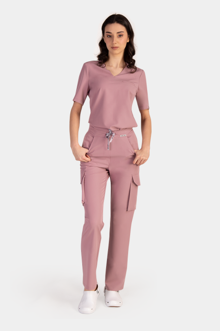 Damska bluza medyczna Cami pink lavender