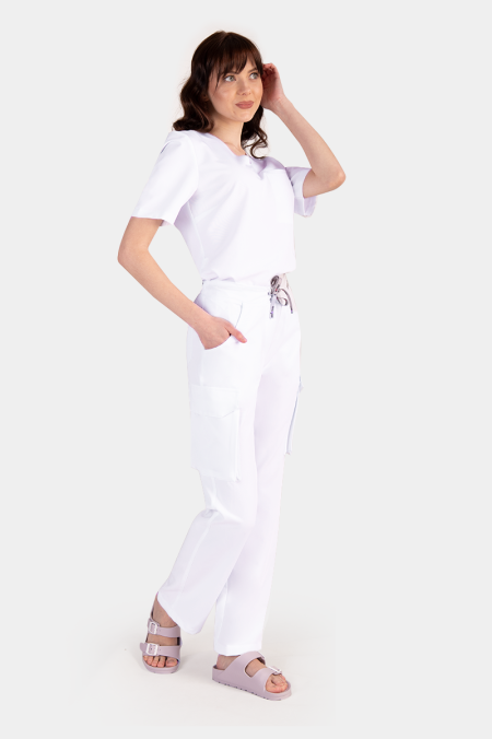 Damska bluza medyczna Cami white