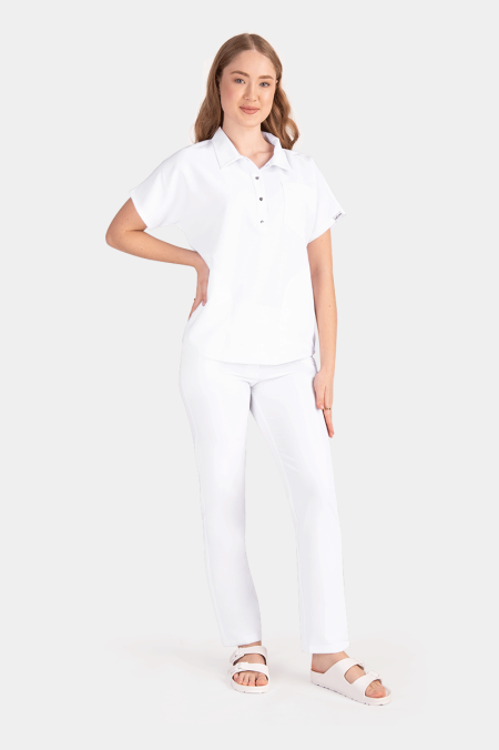 Damska bluza Polo Soft white