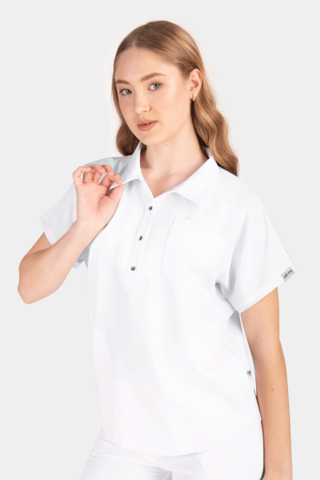 Damska bluza Polo Soft white