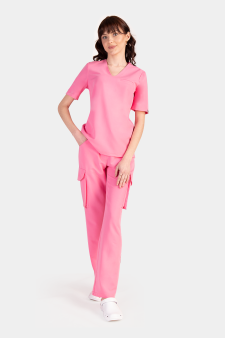 Damska bluza medyczna Cami flamingo