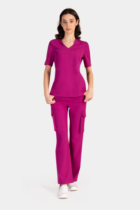 Damska bluza medyczna Cami purple plum