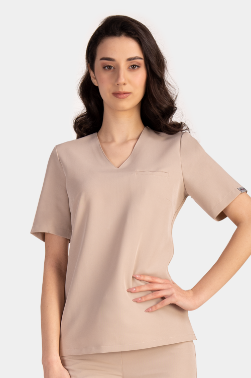 Damska bluza medyczna Cami gold beige