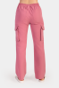 Damskie spodnie medyczne bojówki ash pink