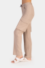 Damskie spodnie medyczne bojówki gold beige