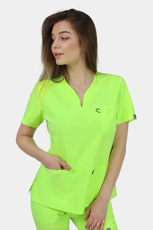 Damska bluza medyczna Amelia - FLUO EDITION