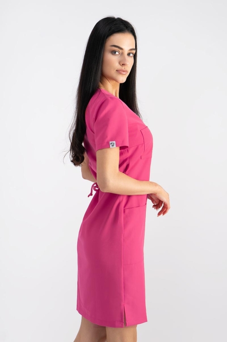 Damska sukienka medyczna Timi barbie pink
