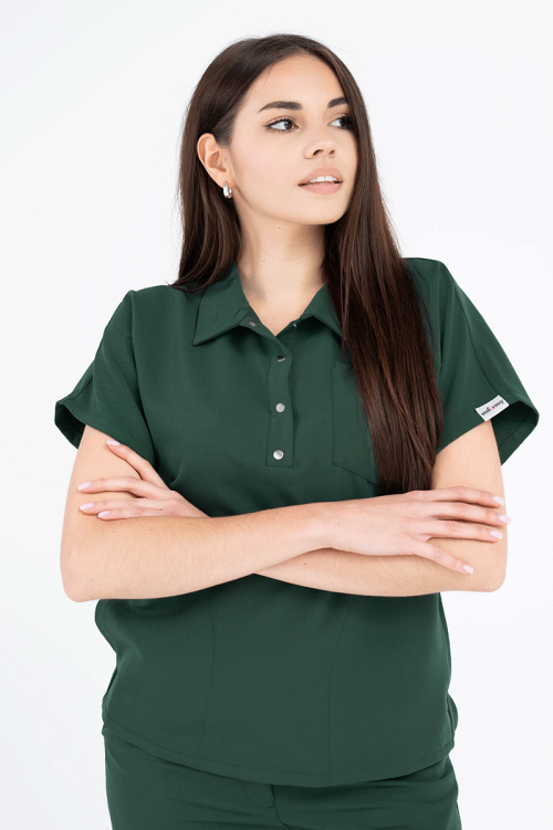 Damska bluza Polo Soft avocado