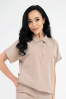 Damska bluza Polo Soft gold beige