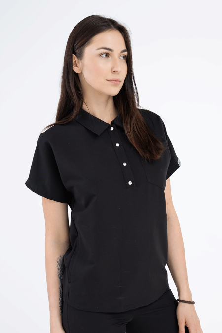 Damska bluza Polo Soft black