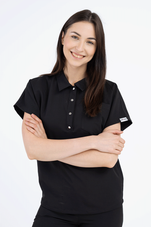 Damska bluza Polo Soft black