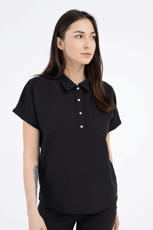 Damska bluza Polo Soft black