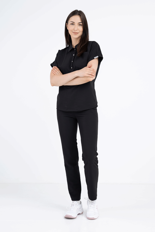 Damska bluza Polo Soft black