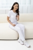 Damskie spodnie Plazo Soft white
