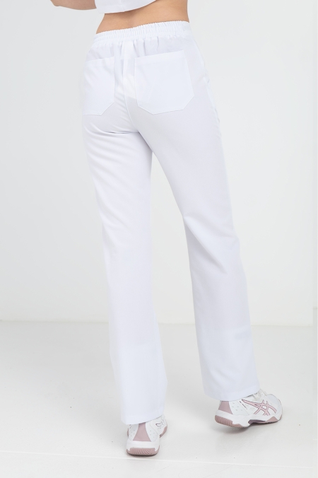 Damskie spodnie Plazo Soft white