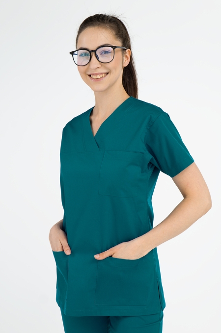 Damska bluza medyczna Nina morska