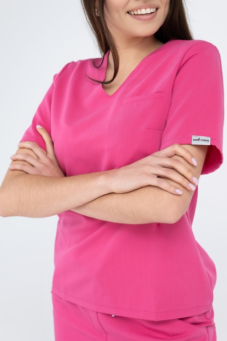 Damska bluza medyczna Cami hot pink