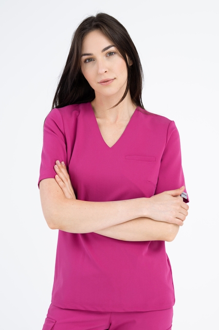 Damska bluza medyczna Cami fuchsia pink