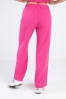Spodnie damskie Hawaje z szerokimi nogawkami hot pink
