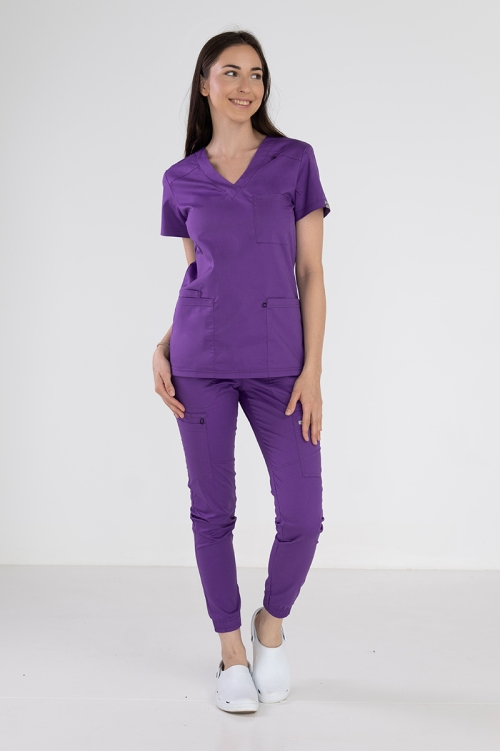 Medyczna bluza damska Medi dark lilac