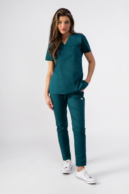 Komplet medyczny damski Comfort Cotton Flexy morski
