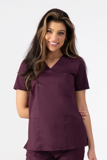 Komplet medyczny damski Comfort Cotton Flexy jagodowy