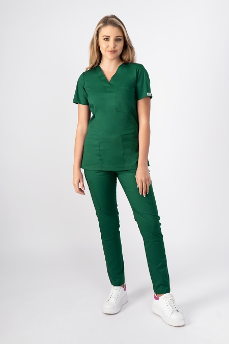Komplet medyczny damski Comfort Cotton Flexy zielony