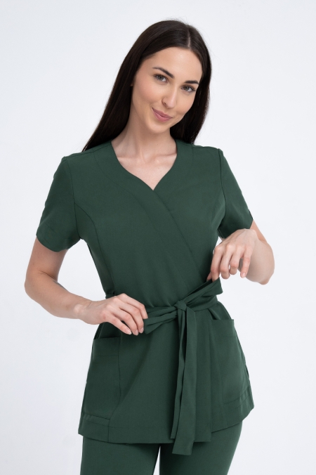 Kosmetyczna tunika damska Lili Soft dark green