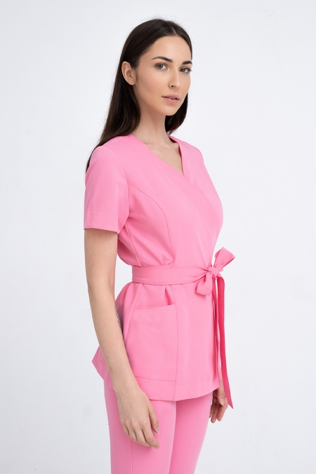 Kosmetyczna tunika damska Lili Soft flamingo