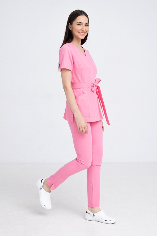 Kosmetyczna tunika damska Lili Soft flamingo